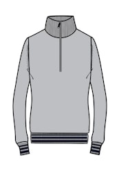 RG Wool Blend Half Zip Sweater