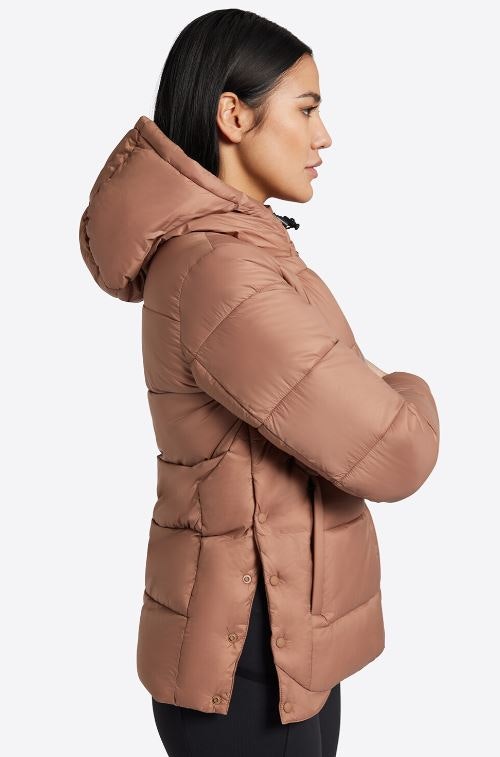 RG Nylon Quilted Hooded Puffer Jacka