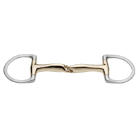novocontact Eggbutt bit with D-shaped rings 14 mm single jointed - Sensogan