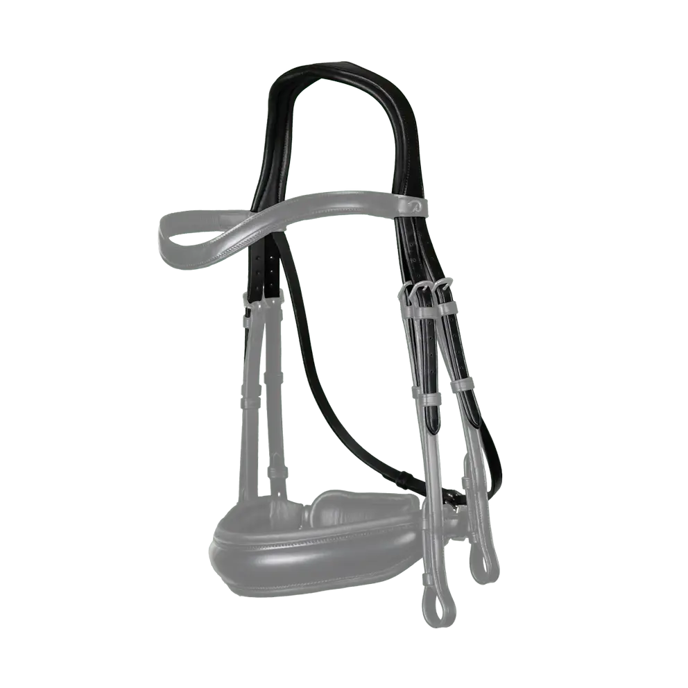 Dyon Headpiece med dubbelt träns "Dressyr"