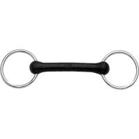 Rubber Mullen Mouth bit 20 mm straight and flexible mouthpiece - HS-stainless steel