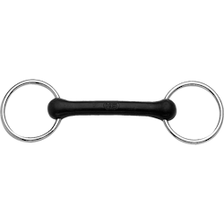 Rubber Mullen Mouth bit 20 mm straight and flexible mouthpiece - HS-stainless steel