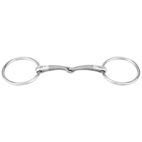 SATINOX loose ring snaffle 12 mm single jointed - Stainless steel
