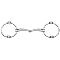 SATINOX Gag bit 14 mm single jointed - Stainless steel