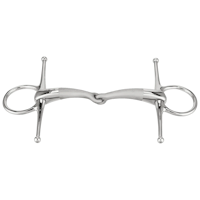 SATINOX Full Cheek bit 14 mm single jointed - Stainless steel