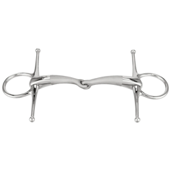 SATINOX Full Cheek bit 14 mm single jointed - Stainless steel