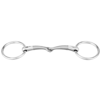 SATINOX bradoon 12 mm single jointed - Stainless steel