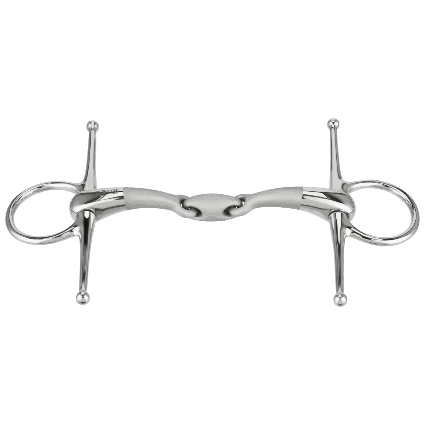SATINOX Full Cheek bit 14 mm double jointed - Stainless steel