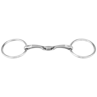 SATINOX loose ring snaffle 14 mm double jointed - Stainless steel