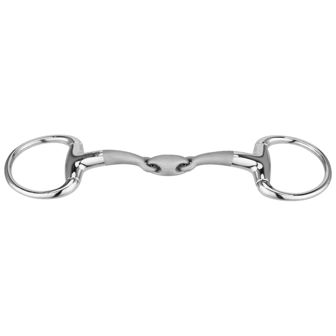 SATINOX Eggbutt bradoon 14 mm double jointed - Stainless steel