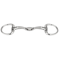 SATINOX Eggbutt bradoon 14 mm double jointed - Stainless steel