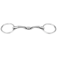 SATINOX bradoon 12 mm double jointed - Stainless steel