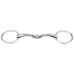 SATINOX bradoon 12 mm double jointed - Stainless steel