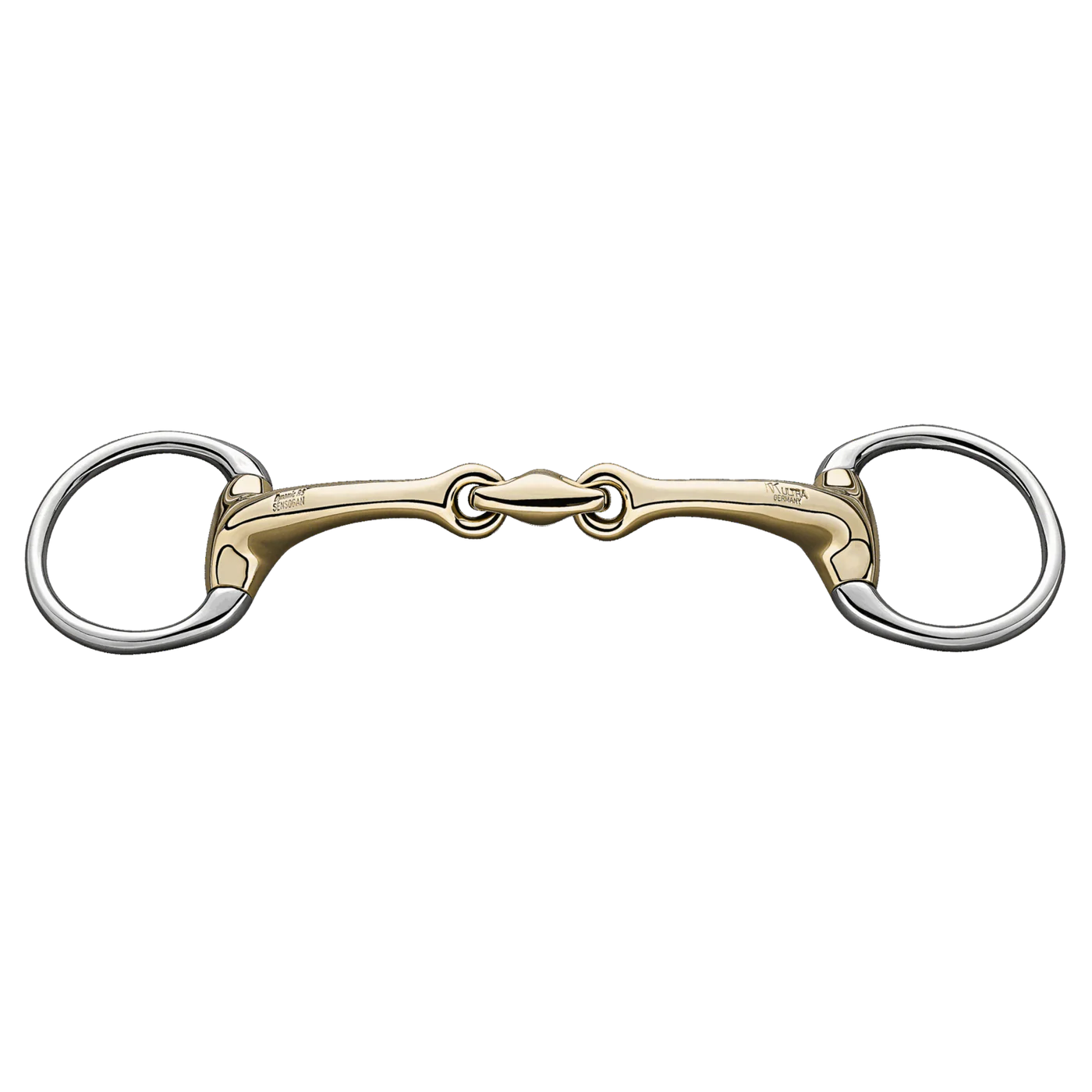 Dynamic RS Eggbutt bradoon 14 mm double jointed - Sensogan