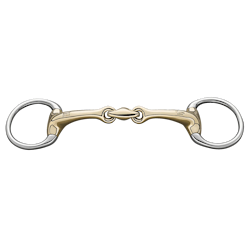Dynamic RS Eggbutt bradoon 14 mm double jointed - Sensogan