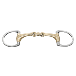 Dynamic RS Eggbutt bit with D-shaped rings 14 mm double jointed