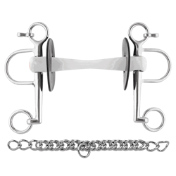 Nathe Pelham 20 mm with flexible Mullen Mouth, long cheeks