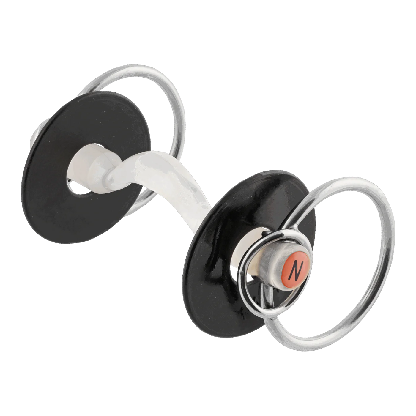 Nathe Mullen Mouth bit 20 mm with tongue clearance and additional small rings