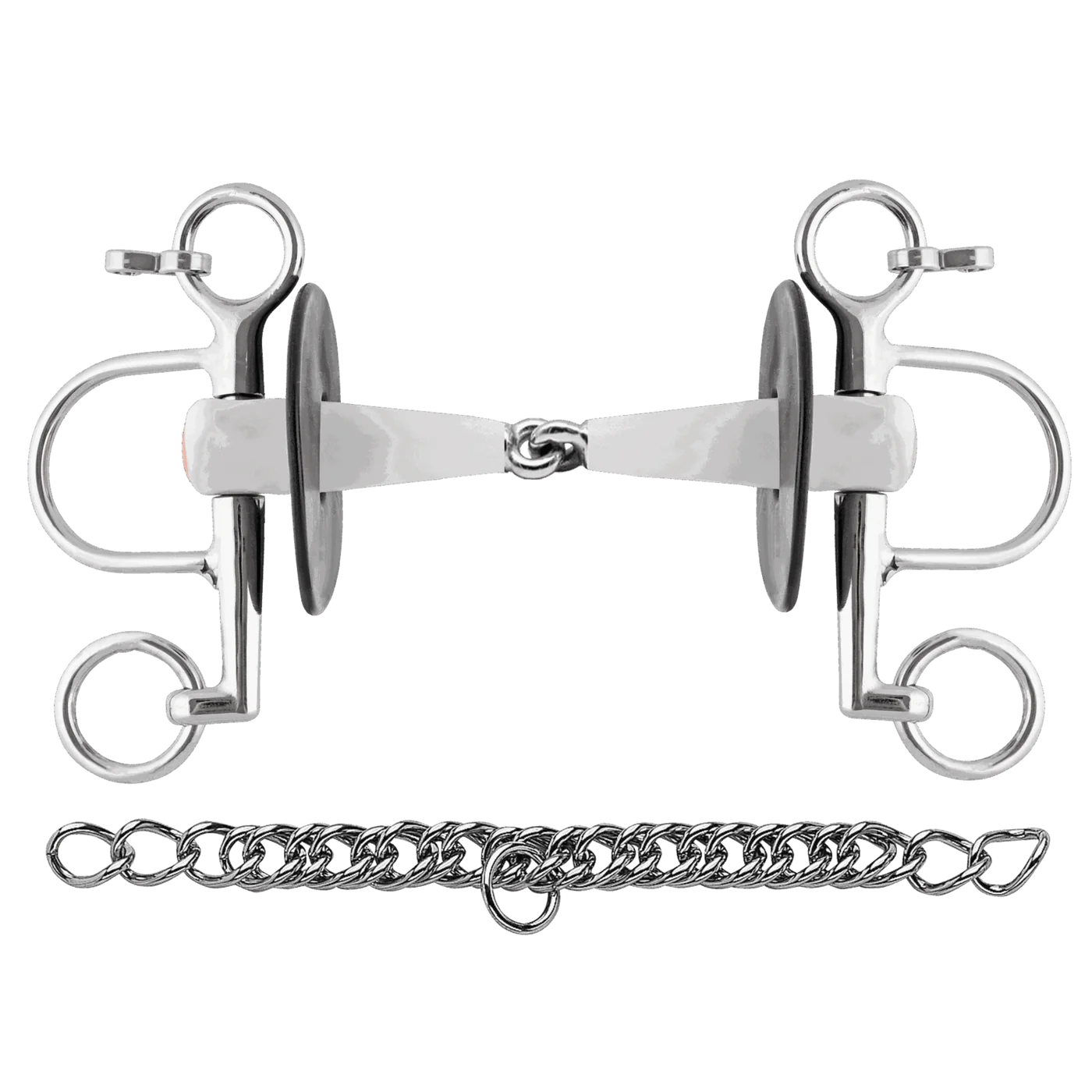 Nathe Pelham 18 mm single jointed with long cheeks