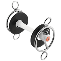 athe 3-Ring bit 20 mm with sliding cheek and flexible Mullen Mouth