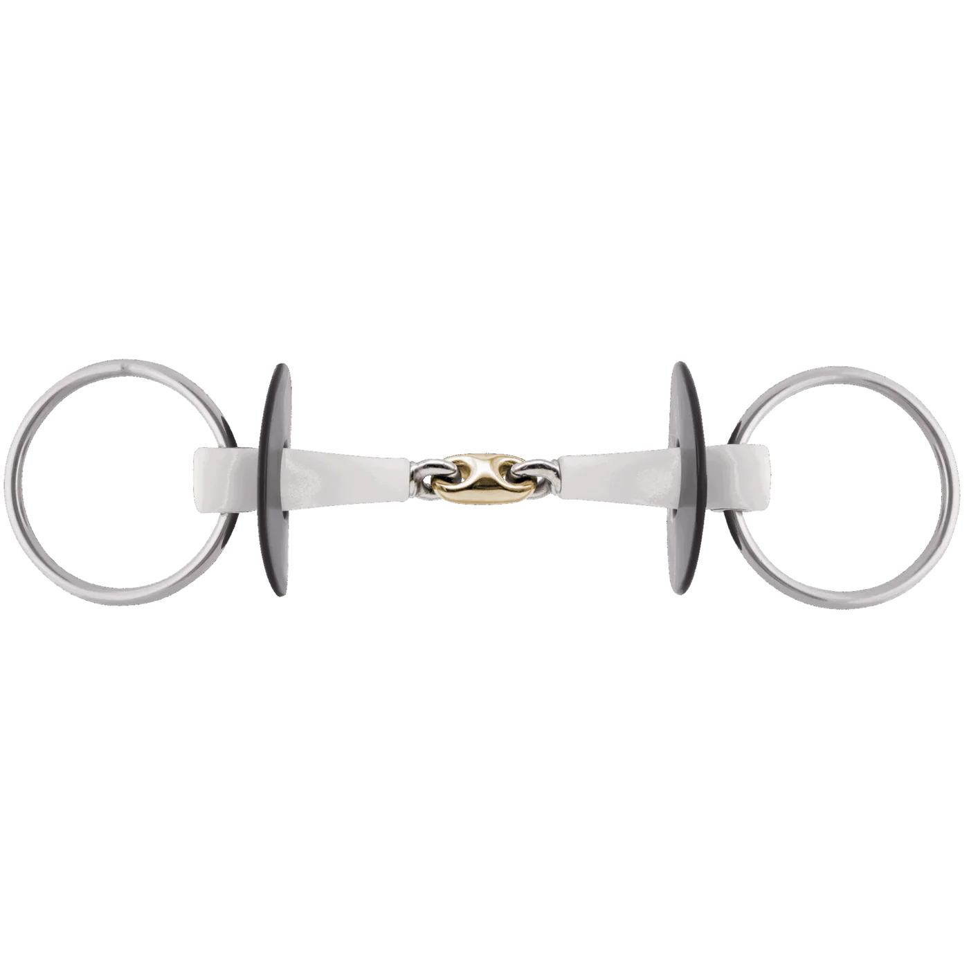Nathe Loose Ring snaffle 20 mm double jointed, with SENSOGAN middle link
