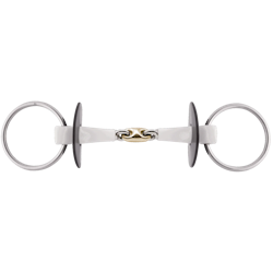 Nathe Loose Ring snaffle 18 mm double jointed, with SENSOGAN middle link