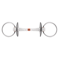 Nathe Loose Ring snaffle 20 mm with flexible Mullen mouth and copper middle link