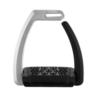 Aero-Stirrups with spikes silver anodized - size 120 mm