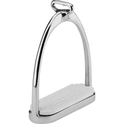 ISI-Stirrups - Stainless steel, size 120 mm with white rubber pad