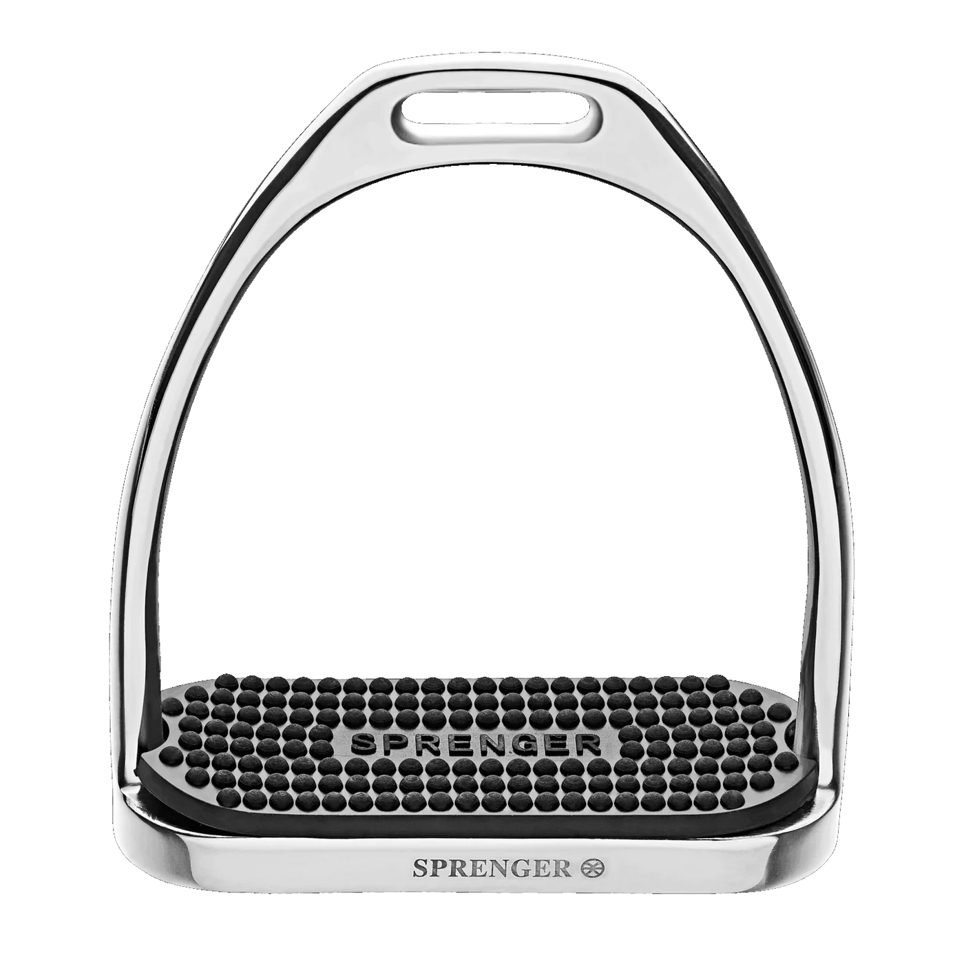 FILLIS Stirrups - Stainless steel, with black rubber pad
