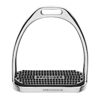 FILLIS Stirrups - Stainless steel, with black rubber pad