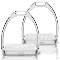 FILLIS Stirrups - Stainless steel, with white rubber pad