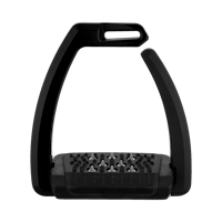 Aero-Stirrups with spikes black anodized - size 120 mm