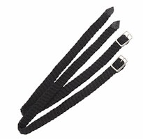 FLÄTADE NYLON SPORREREMMAR BLACK ONE SIZE