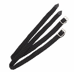 FLÄTADE NYLON SPORREREMMAR BLACK ONE SIZE