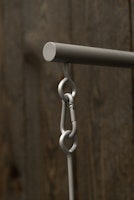 Grooming Deluxe Bridle Hook 4 prong with wall attachment SILVER