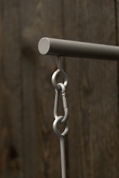 Grooming Deluxe Bridle Hook 4 prong with wall attachment SILVER
