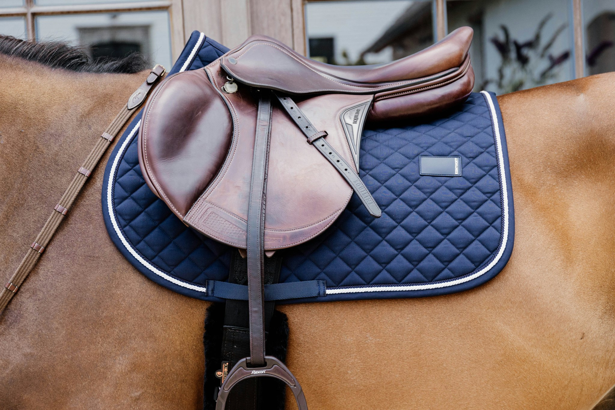 Kentucky Horsewear Saddle Pad Diamond Rope Jumping