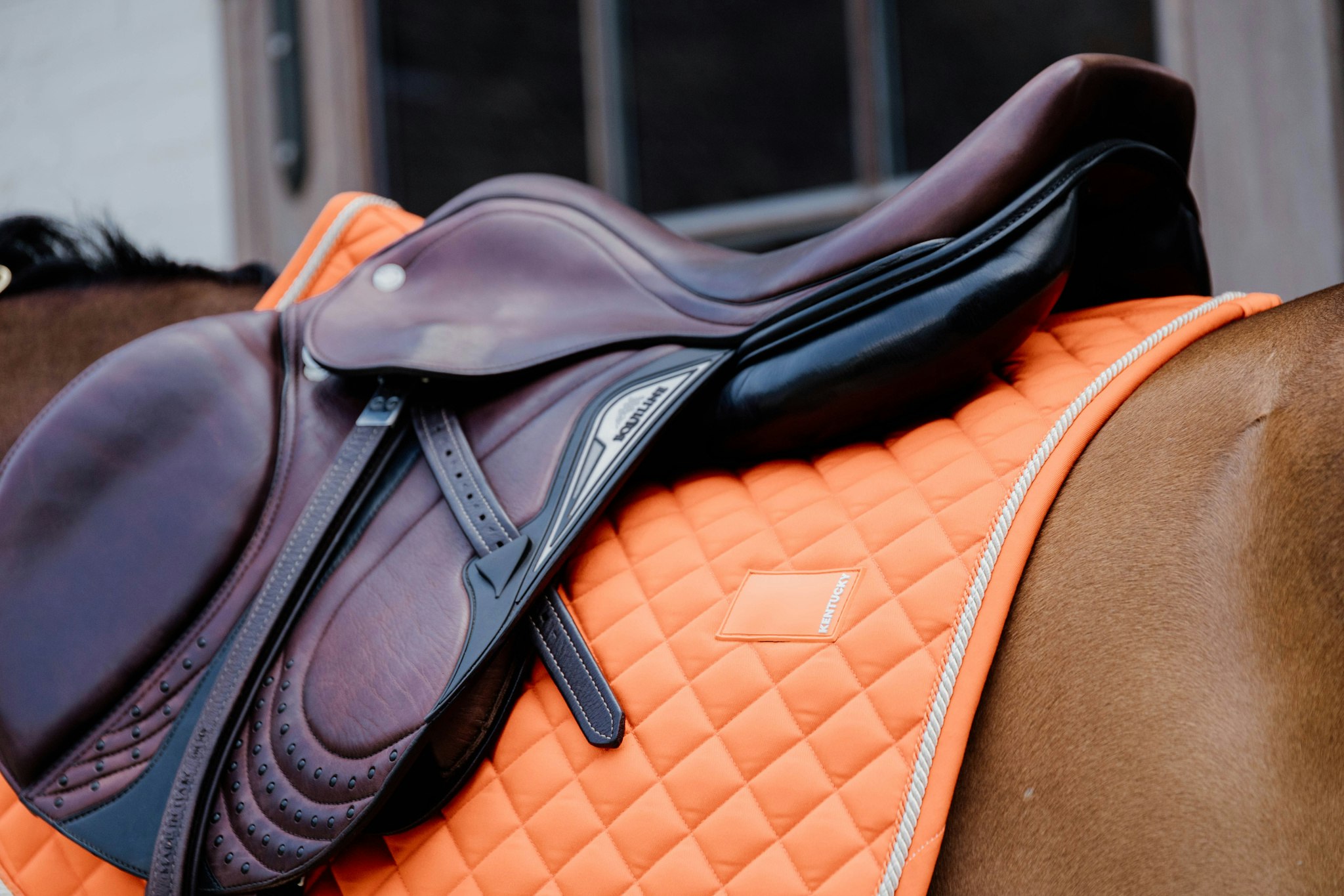 Kentucky Horsewear Saddle Pad Diamond Rope Jumping