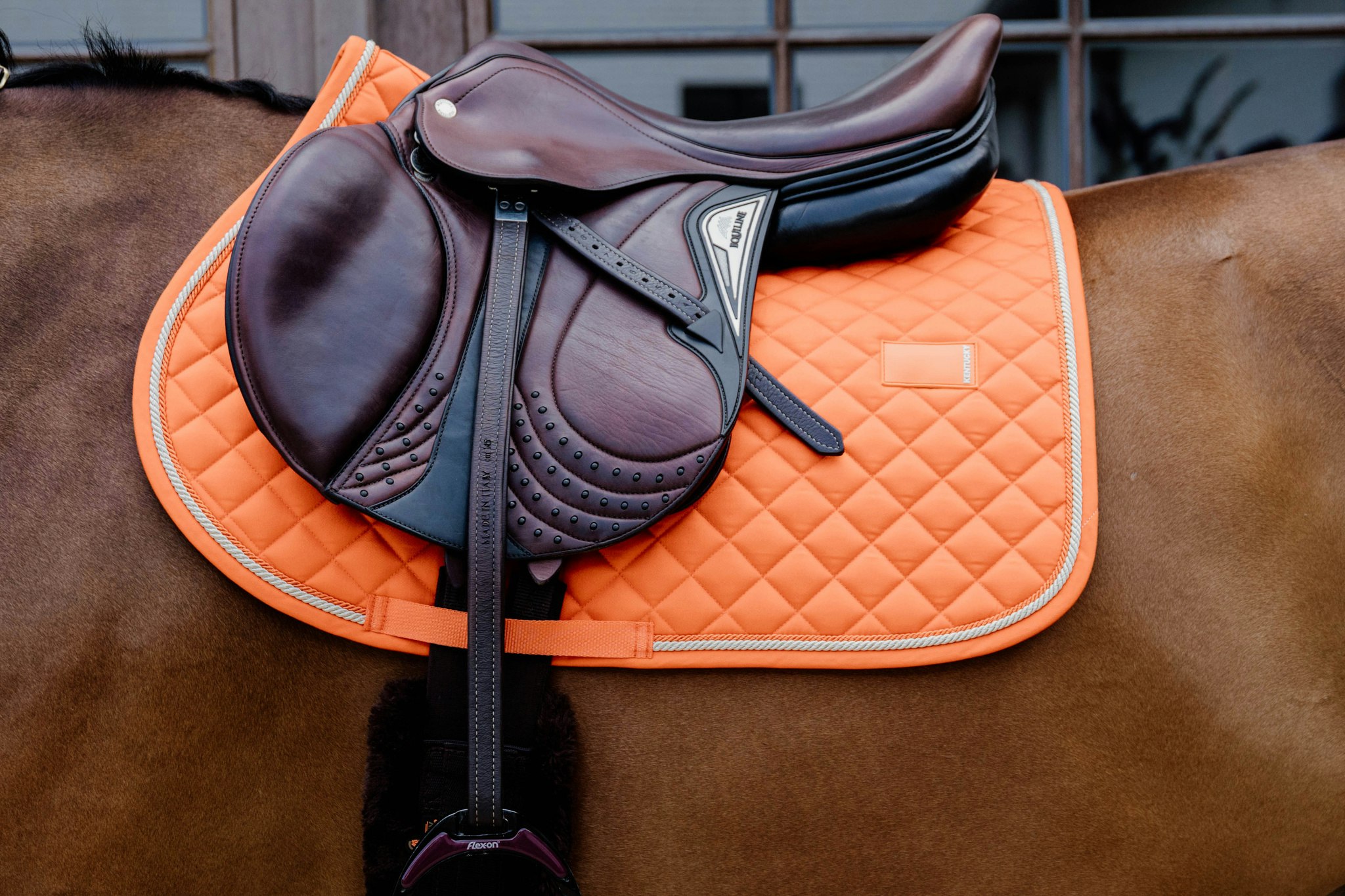Kentucky Horsewear Saddle Pad Diamond Rope Jumping