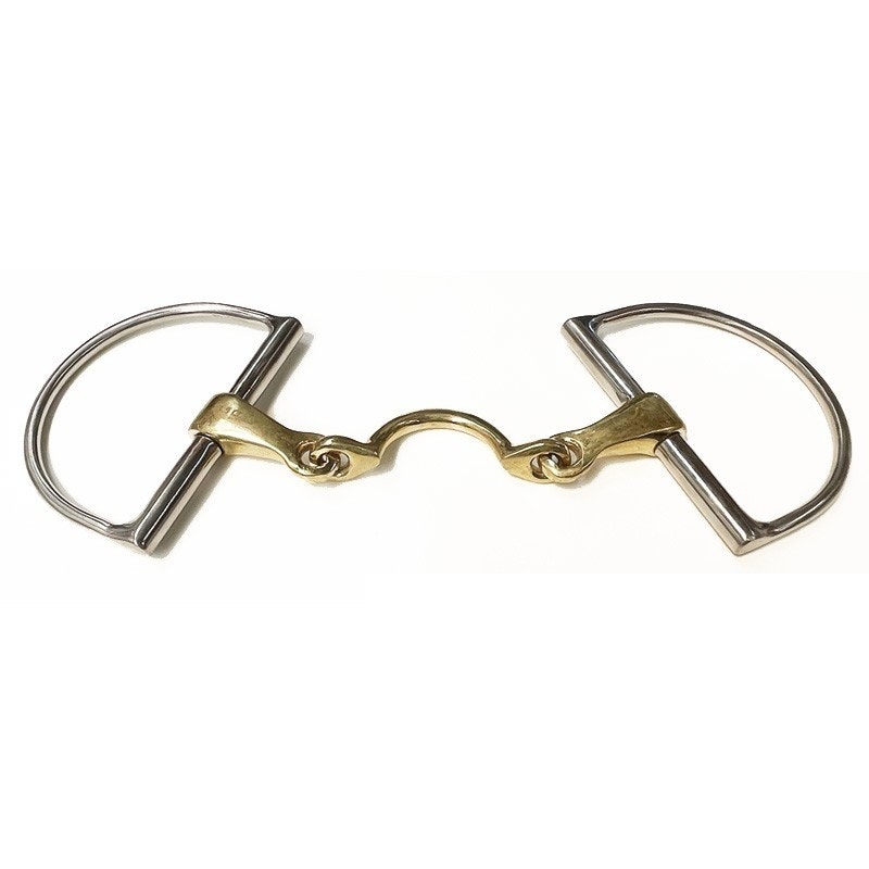 JumpIn US High ported french mouth D ring bit