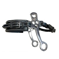 JumpIn Small Flat cheek leather Hackamore rectangle nose