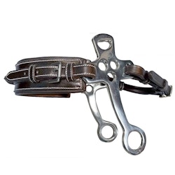 JumpIn Small Flat cheek leather Hackamore rectangle nose