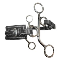 JumpIn PONNY small cheek leather Hackamore rectangle nose