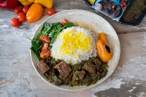 Ghormeh sabzi matlåda