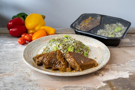 Baghali polo  gosht