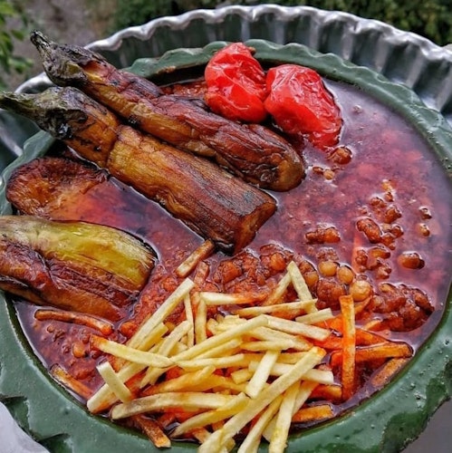 Gheimeh med saffran riss