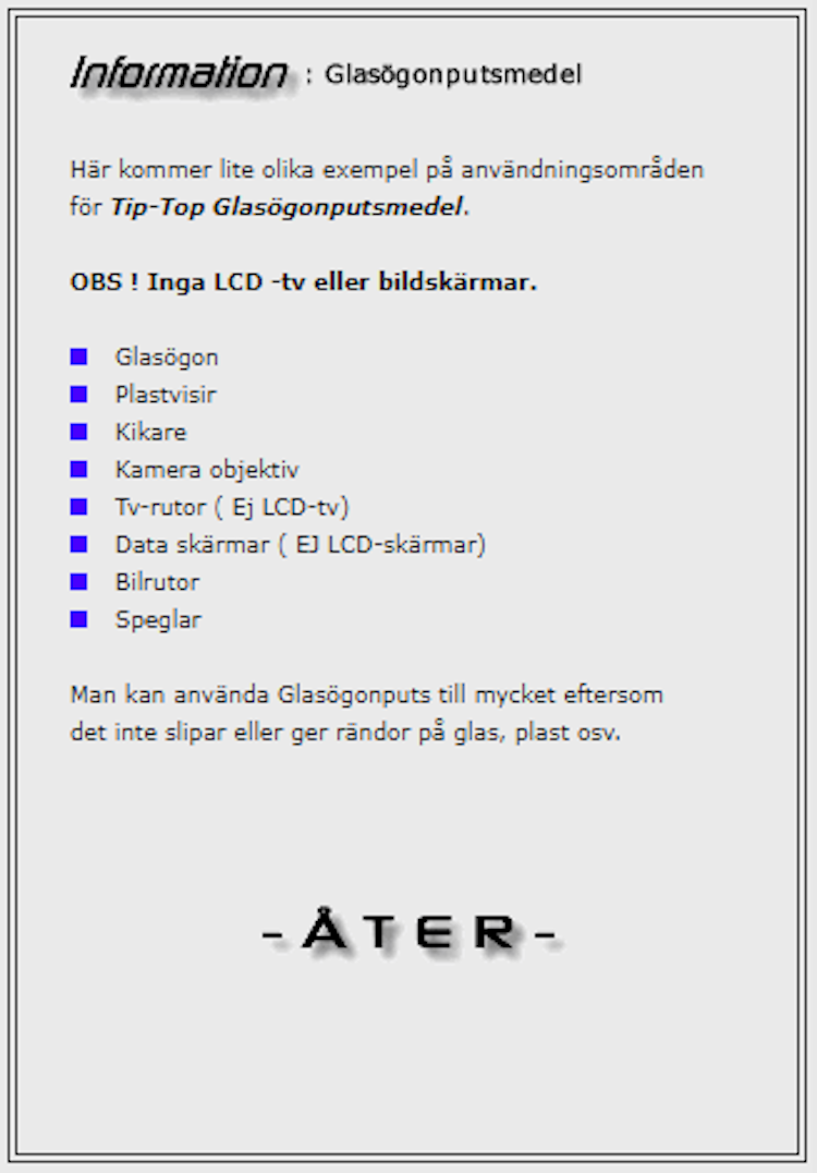 Glasögonputsmedel från 50 kr