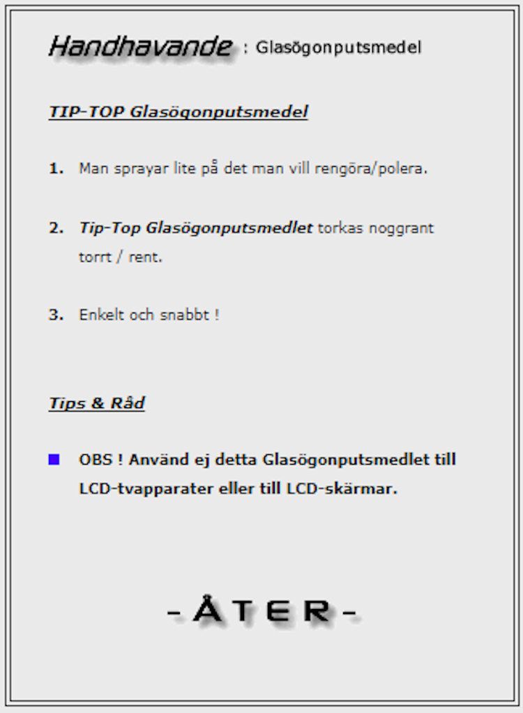 Glasögonputsmedel från 50 kr