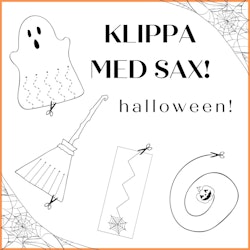 Klippa med sax - tema halloween